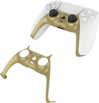 ДЕКОРИРОВАННАЯ ВСТАВКА ПЕРЕДНЕЙ ПАНЕЛИ ЗОЛОТАЯ КОРПУС PS5 PAD РАСПРОДАЖА