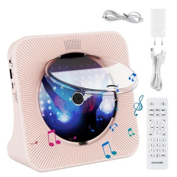 ODTWARZACZ CD PRZENOŚNY GŁOŚNIK BLUETOOTH FM MP3
