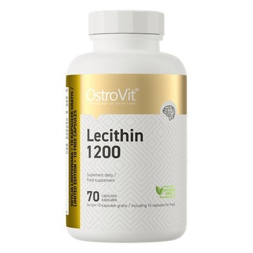 OstroVit Lecytyna sojowa 1200 mg 70 kaps Pamięć Koncentracja - Lecithin