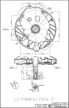 Двигатель Loncin LC1P75F 7,5 л.с., 224 куб.см, вал 22,22 x 62