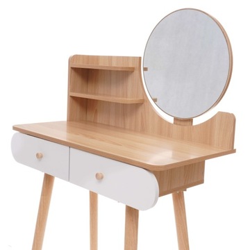 Toaletka z lustrem SCANDI 02 skandynawska dąb