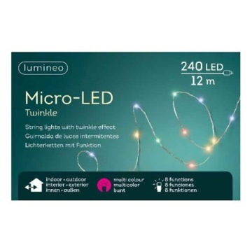 Микромигалки 240 светодиодов, внешние/внутренние, многоцветные 1