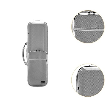 Футляр для скрипки Водонепроницаемый Легкий струнный инструмент Противоударный Полиуретан Серебристый