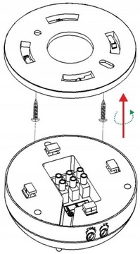 Датчик движения Потолочный монтаж на поверхности Светодиодный датчик на 360° Регулируемый для наружного применения 1200 Вт