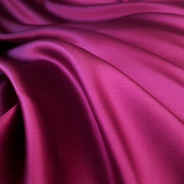 Резинка для волос из шелка фуксии