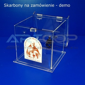 Урна для обзоров, заметок из оргстекла 15х15х15см.