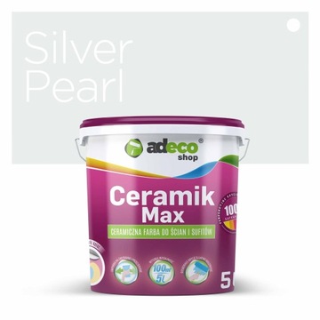 Farba do ścian zmywalna kolor SILVER PEARL 5L