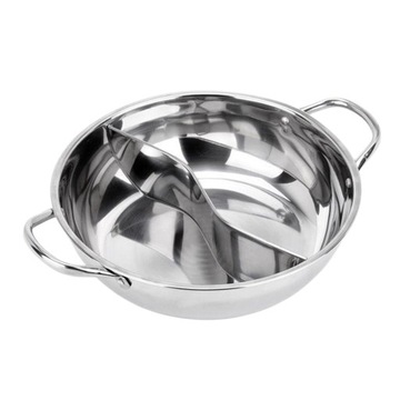 Nierdzewny Hot Pot 2 Smak Podwójne