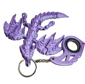 Keyspinner Keyrambit + SMOK DRAGON TikTok Key - Na Prezent! PINK -Druk 3D