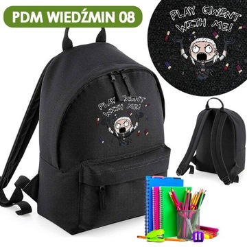 ШКОЛЬНЫЙ РЮКЗАК, ЧЕРНЫЙ ШКОЛЬНЫЙ РЮКЗАК PDM THE WITCHER 04