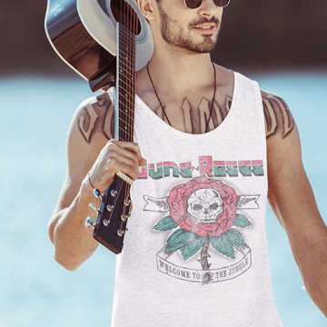 ТАНКОВАЯ МАЙКА УЖАСЫ/РОК GUNS N ROSES 1987