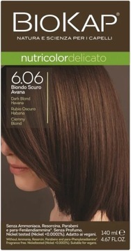 BIOKAP NUTRICOLOR DELICATO 6.06 Ciemny Blond 140ml