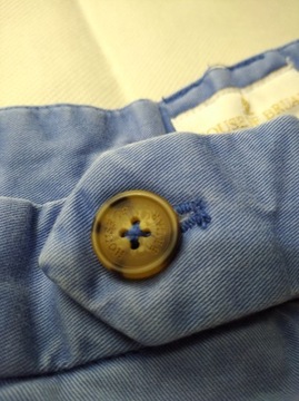 spodnie męskie chino House of Bruar Scotland mid blue elast pas98-102 dł106