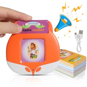 GŁOSOWE KARTY FLASH EDUKACYJNE ZABAWKI EDUKACYJNE