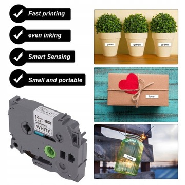 4 шт. Лента для принтера Brother 12 мм.