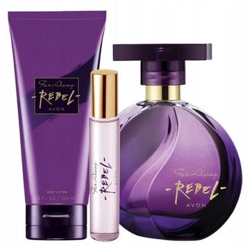 AVON ZESTAW FAR AWAY REBEL 3 SZTUKI