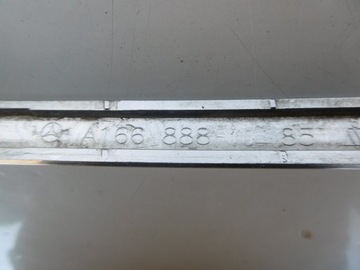 LIŠTA CHRÓM MŘÍŽKY MASKA MERCEDES ML GL W166