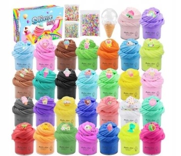 MASA PLASTYCZNA BUTTER SLIME 30 KOL PASTELOWYCH