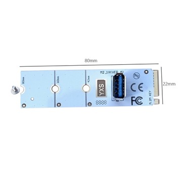 NGFF M.2 do PCI Express 1X do 16X Graphics