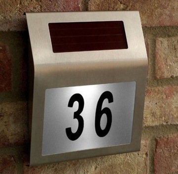 СОЛНЕЧНАЯ НОМЕР ДОМА СВЕТОДИОДНАЯ ТАБЛИЧКА С АДРЕСОМ + НАКЛЕЙКИ.