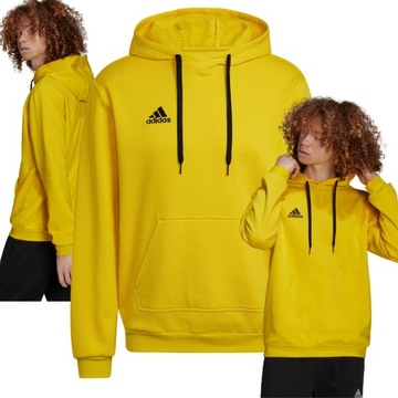 adidas entrada bluza męska sportowa treningowa z kapturem bawełna r m