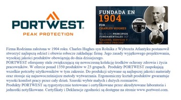 Medyczna kosmetyczna tunika ciążowa Portwest LW22 XL