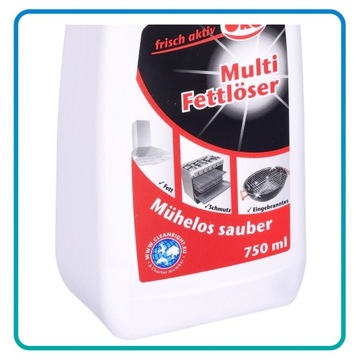 Płyn odtłuszczający SKUTECZNY środek do usuwania tłustych plam ORO 750ml