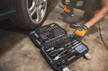 ZESTAW NARZĘDZI KLUCZE NASADOWE NEO M4K GARAGE 90 ELEMENTÓW WALIZKA LIMITED