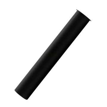 Rurka do syfonu przedłużka stalowa z kołnierzem czarna 290 mm