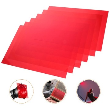 Пленочный светорассеиватель Листовые цветные фонари 6 шт.