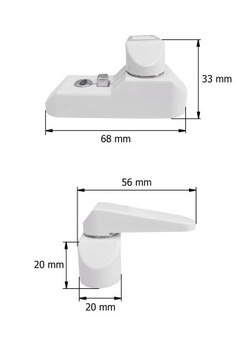Blokada okienna Blokada do okna Zamek na Kluczyk