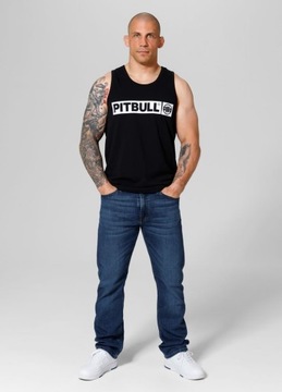 Męski Tank Top Pitbull Slim Fit Hilltop Koszulka bez rękawów Podkoszulek