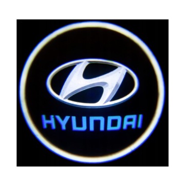 СВЕТОДИОДНЫЙ ПРОЕКТОР ЛОГОТИПА 2в1 ДЛЯ ДВЕРЕЙ АВТОМОБИЛЯ HYUNDAI + БЕСПЛАТНО