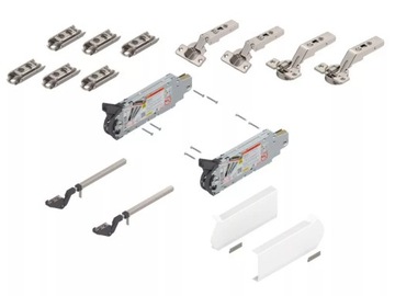 Siłownik podnośnik BLUM Aventos HF zestaw 20F2800 + 20F3500 biały komplet