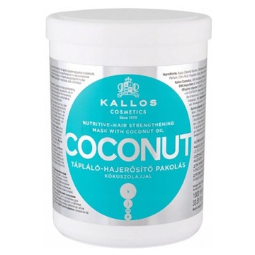 2 x КОКОСОВАЯ УКРЕПЛЯЮЩАЯ МАСКА ДЛЯ СУХИХ ВОЛОС КОКОС 1000 МЛ