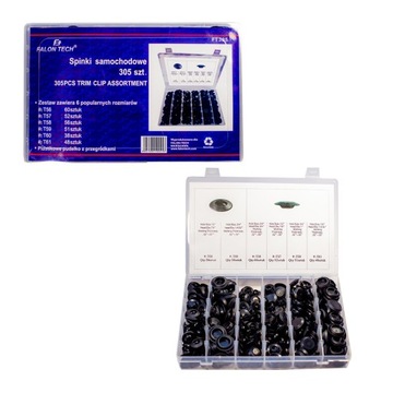 ZESTAW PODKŁADEK ZAŚLEPEK KAPSLI SPINEK 305 sztuk