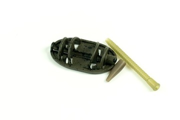 4 x Method Feeder Inline Dura Flat ICS XL, 30 г, корзина для кормления + форма