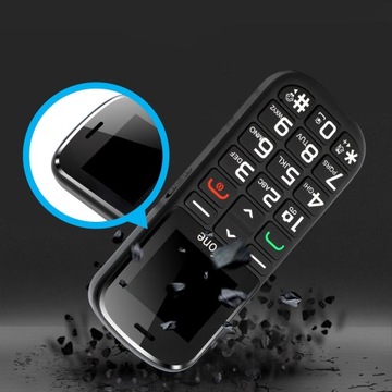 2G TELEFON KOMÓRKOWY DLA SENIORÓW BEZ UMOWY, DUAL SIM, Z DUŻYM PRZYCISKIEM