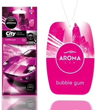 ZAPACH SAMOCHODOWY ZAWIESZKA AROMA CARD BUBBLE GUM