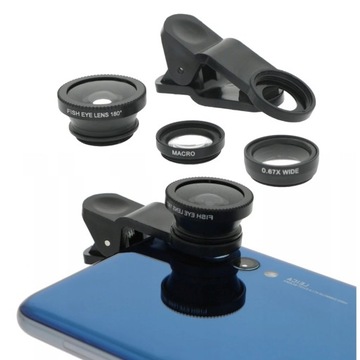 SOCZEWKI makro FISHEYE do IPHONE 8+