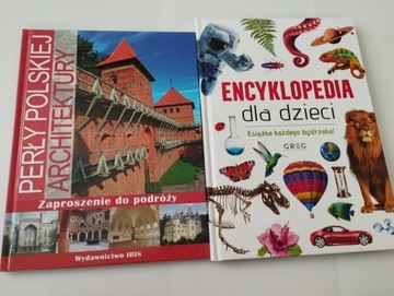 Zestaw PERŁY POLSKIEJ ARCHITEKTURY Ibis + ENCYKLOPEDIA DLA DZIECI Greg x2