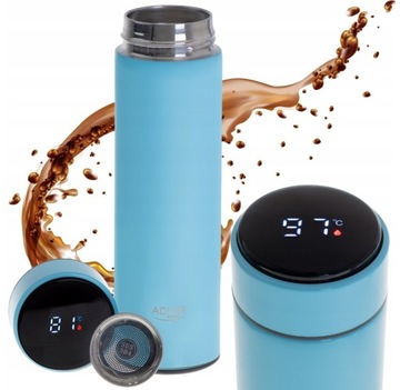 Termos ADLER Thermal flask LED 473ml Blue AD 4506BL