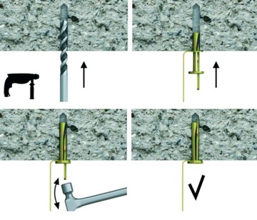 ДЮБЕЛЬ СТАЛЬНОЙ ДЛЯ ПОТОЛКОВ 6Х40ММ 100ШТ.