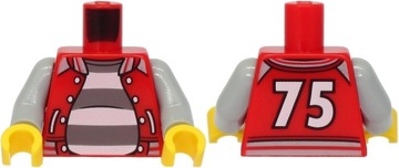 Lego Nowy Tors Czerwony Red Rozpięta Bluza napis '75' 973pb4006c01