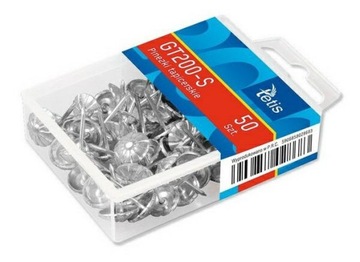 PINEZKI TAPICERSKIE TETIS SREBRNE 50SZT