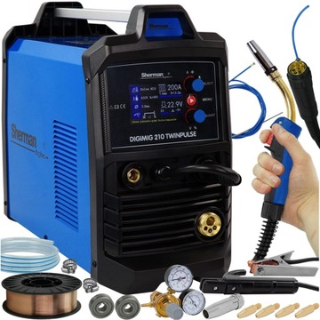 SPAWARKA migomat Sherman TWINPULSE MIG MMA TIG 200A Synergia Lutospawanie