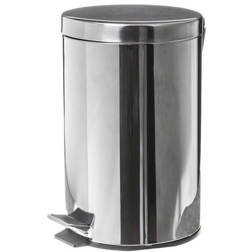 Kosz na śmieci 12 l stal połysk, Faneco