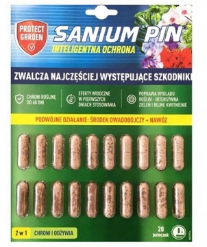 Таблетки инсектицидные Protect Garden Sanium Pin 20 шт. Срок действия: 01.10.2026.