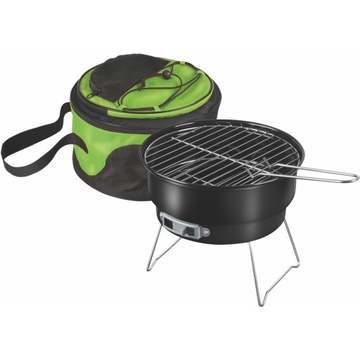 Mały Przenośny Turystyczny Grill na węgiel 26cm/26cm z Torbą w Zestawie