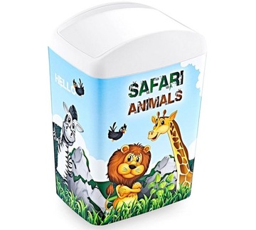POJEMNIK KOSZ śmieci drobne zabawki klocki 5L SAFARI